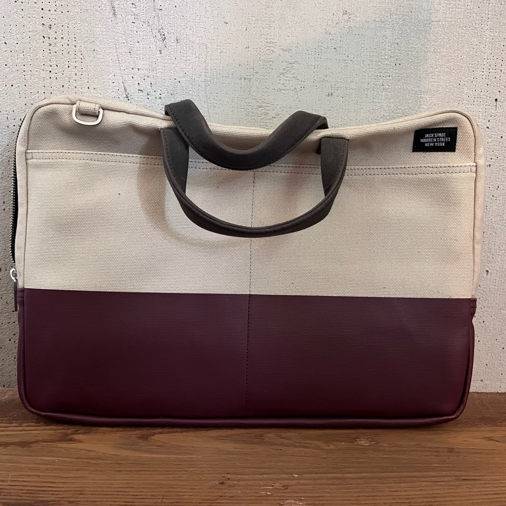 Jack Spade Canvas Laptop Bag